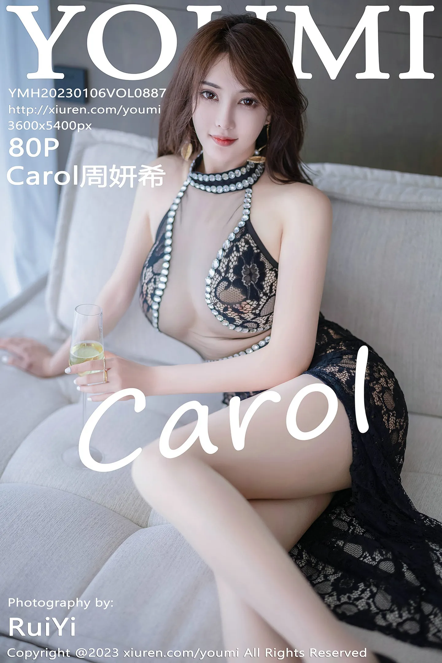 [YouMi尤蜜荟]Vol.887_女神Carol周妍希大理旅拍黑色网纱连衣长裙秀完美身材诱惑写真80P-秀人网 - XiuRen.Xyz